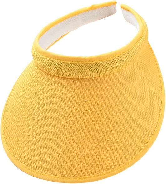 Cloth Covered Slip-On Visor for Women, Adjustable Cap Sports Sun Visors for Men