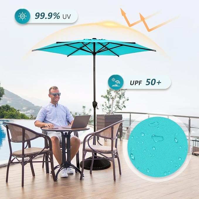 Abba Patio 7.5FT Lyon Outdoor Patio Umbrella Outdoor Table Umbrella - Image 3