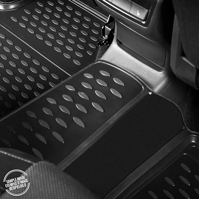 OMAC Floor Mats for VW Golf Alltrack Mk7 2017-2019 Car Mats All Weather 3D Custom Fit Rubber Mat Waterproof Odorless TPE Floor Liners Laser Measured Non-Slip (Black)