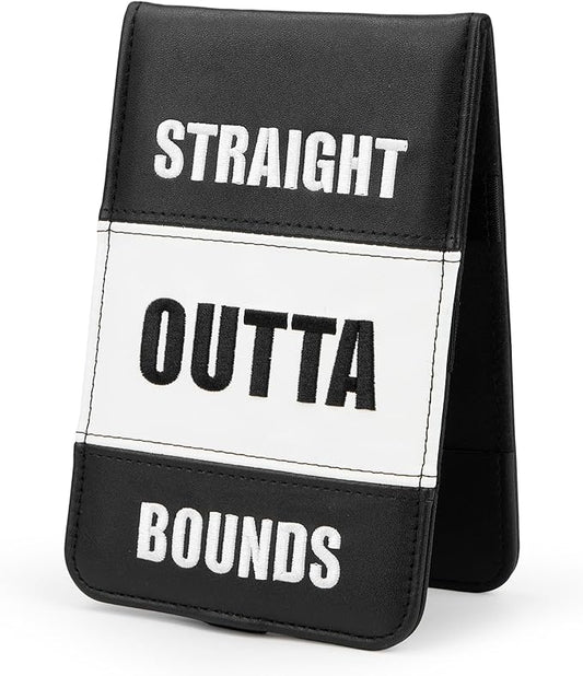 Leather Golf Scorecard Holder - Golf Scorecard & Yardage Book Holder Cover Universal Fit for Scorecard, Golf Accessories Fit for Most Back Pocket Golf Gifts