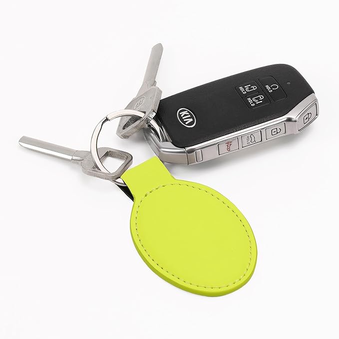 LaserGram Oval Keychain, Sunflowers, Personalized Engraving Included