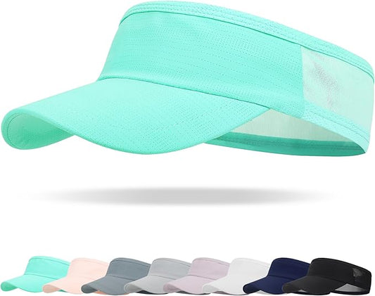 HH HOFNEN Sports Sun Visor Cooling Lightweight Stretchy Packable Running Golf Visor Hat for Men Women