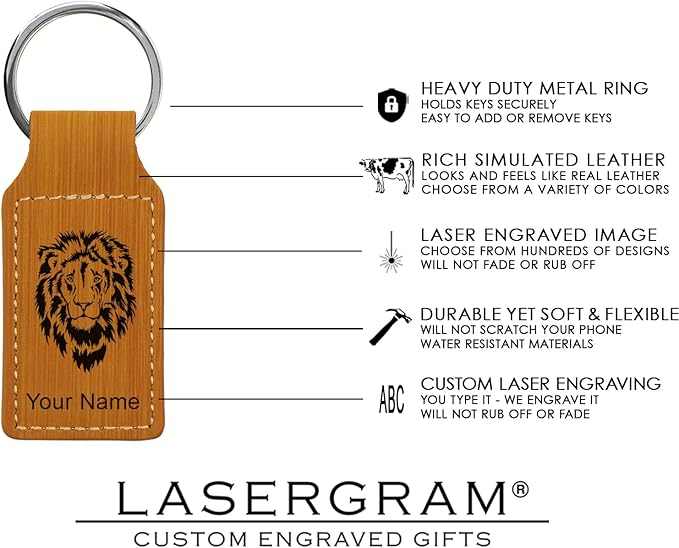 LaserGram Rectangle Keychain, Golfer Golfing, Personalized Engraving Included