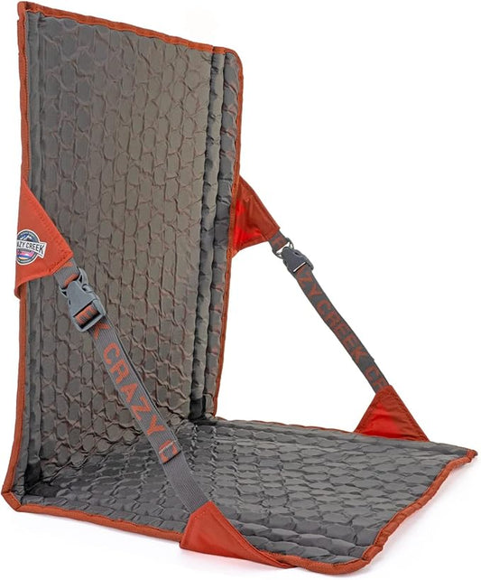Crazy Creek HEX 2.0 LongBack Chair for Backpacking, Camping and Stadium Use, Extra Width & Back Height for Comfort, 250 LBS Weight Capacity, Adjustable Straps w/Rock Lockster (R) Buckles