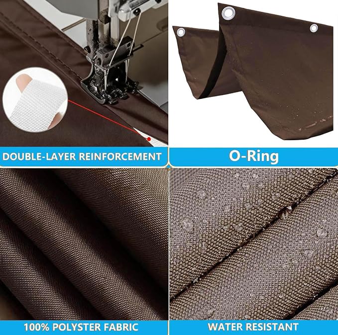 Retractable Wave Sun Shade Sail 3' x 24' Waterproof Pergola Shade Cloth Cover - Image 3