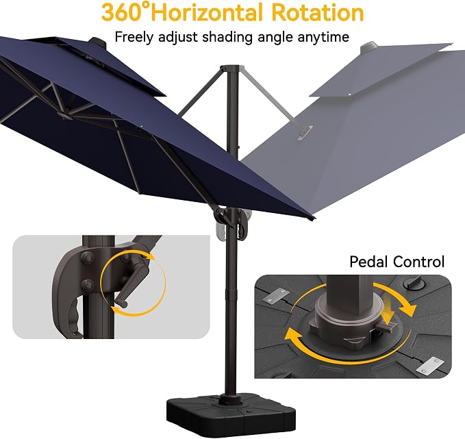 10x13 FT Patio Cantilever Umbrella - Image 6
