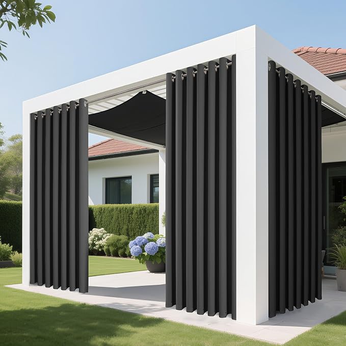 Joydeco Blackout Patio Sliding Door Curtains, Privacy Room Divider Curtains | - Image 4