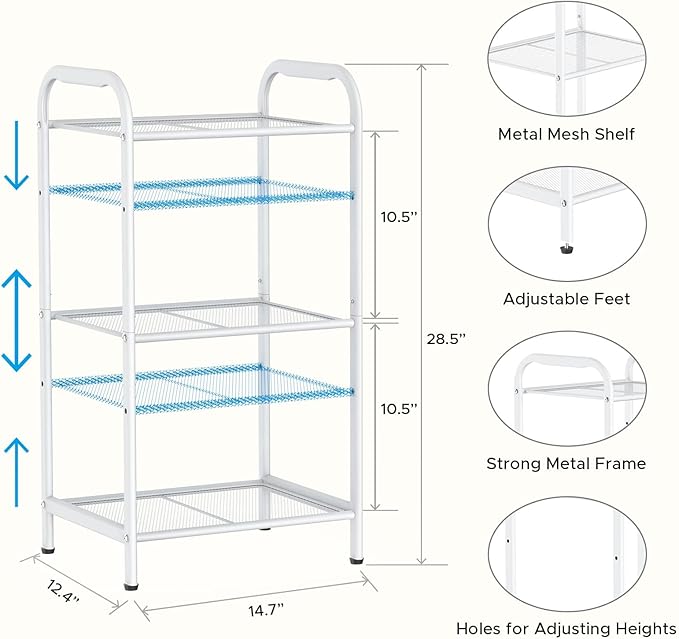 MAX Houser 3 Tier Standing Shelf Units - Image 3