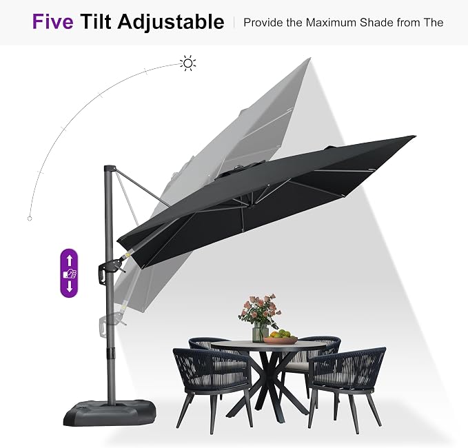 PURPLE LEAF Outdoor Umbrella - Image 6