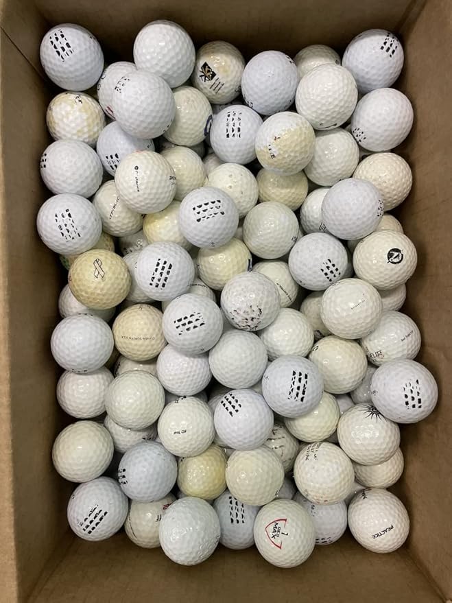 Golf Ball Planet 50 Ball Mesh Bag Hit Away Practice Used Golf Balls