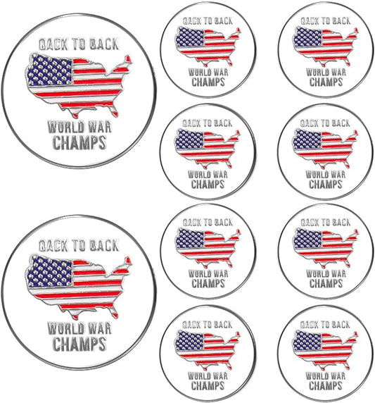 Amy Sport Golf Ball Markers Assorted Patterns Fits All Magnetic Golf Tools Value Set, Alloy Soft Enamel Technique Marker for Hat Clips Gloves Golf Divot Tools Marks