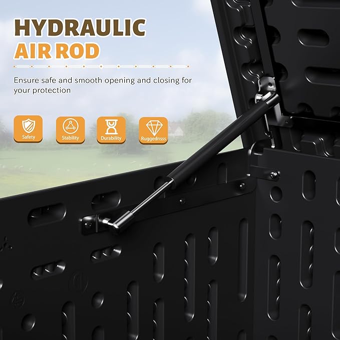 Flamaker Resin Deck Box 270 Gallon, XXL Waterproof Storage Box - Image 4