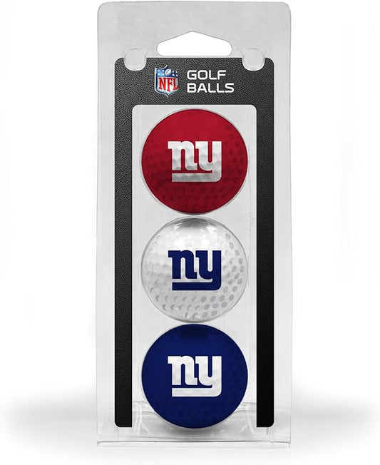 Team Golf NFL Regulation Size Golf Balls, 3 Pack, Full Color Durable Team Imprint