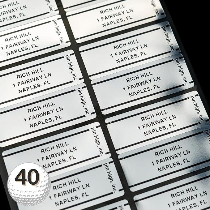 Golf Essentials: Personalized ID Labels, Pro Scorecards & Game Guides. Weatherproof Accessories for Club Tracking, Stat Logging & Wagering