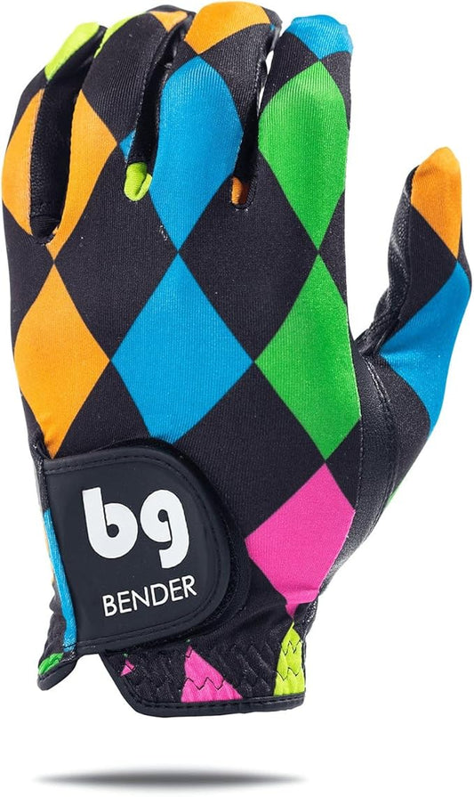 BG Bender - Mens Golf Glove, Durable Spandex Golf Gloves, Unique Golf Gloves