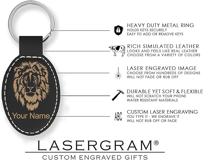 LaserGram Oval Keychain, Water Polo, Personalized Engraving Included