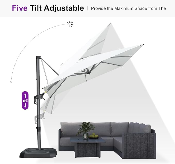 PURPLE LEAF Outdoor Umbrella - Image 8