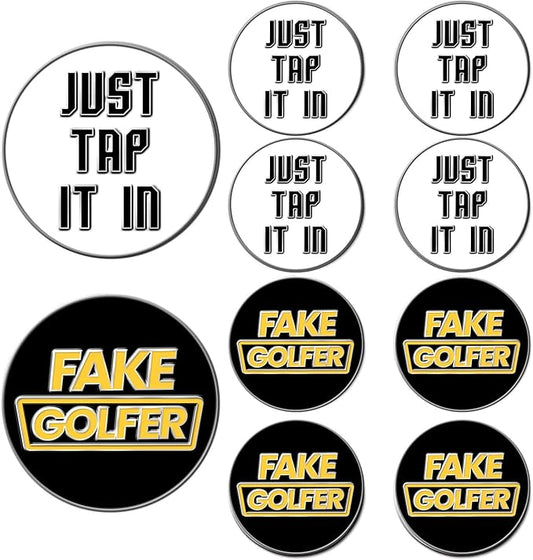 Amy Sport Golf Ball Markers Assorted Patterns Fits All Magnetic Golf Tools Value Set, Alloy Soft Enamel Technique Marker for Hat Clips Gloves Golf Divot Tools Marks