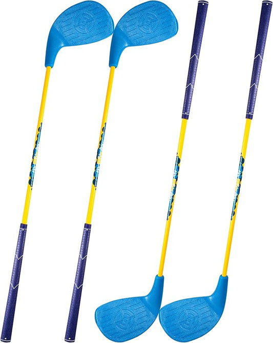 HOTWIND Backyard Golf Game Clubs 4 Pack with 5”x 3.5” Oversize Heads and 36” Lightweight Carbon Shaft for Adults Play Outdoor Golf Yard Game in Grass Parks and Yards Hit Plastic and Foam Balls