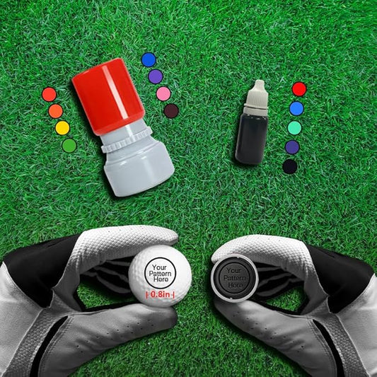 HDSD Custom Golf Ball Markers - Personalized Long Lasting, Includes Ink Bottle - 0.6in, 0.8in - Stand Out on The Course with Unique Markings - Golf Accessories Gift