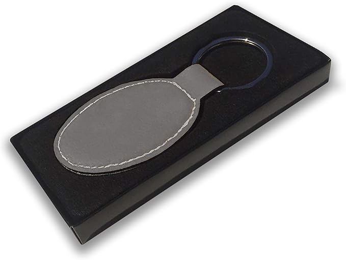 LaserGram Oval Keychain, Sunflowers, Personalized Engraving Included