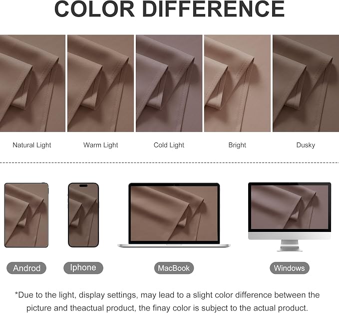 RYB HOME Outdoor Curtains for Patio Waterproof Privacy Thermal Insulated | - Image 8
