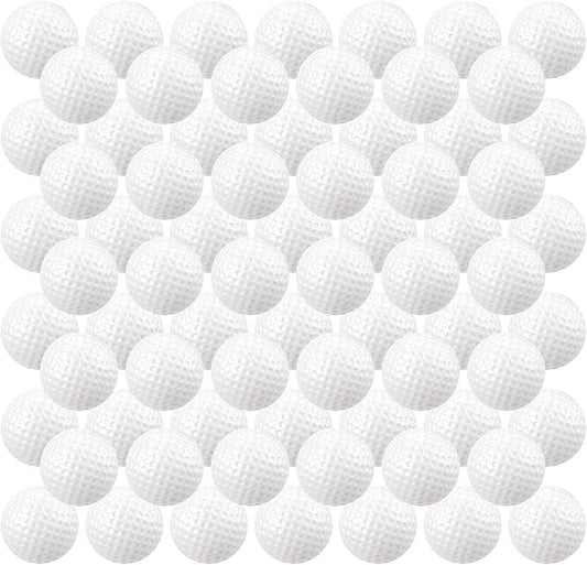 Junkin 80 Pcs Foam Golf Balls Rubber Practice Balls Realistic Feel and Flight Sport Training for Indoor or Outdoor Backyard Golf Training