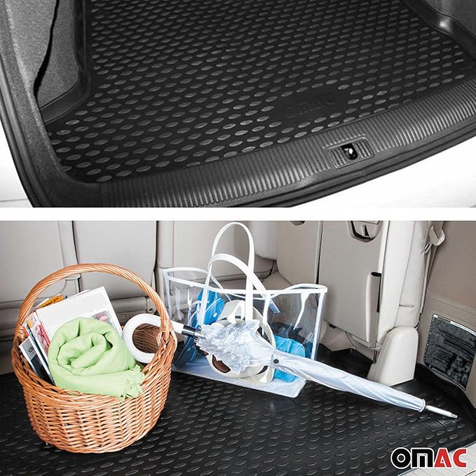 OMAC Custom Floor Mats & Cargo Liners for VW Golf GTI MK7 2015-2021 Black 5 Pcs