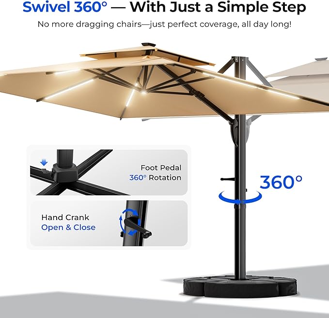Rectangular Patio Umbrella - Image 5