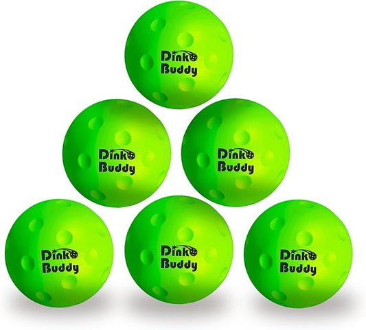 Kelso Pickleball, PU Foam Pickleball Balls for Reduced Noise, Enhances Hand-Eye Coordination, Indoor & Outdoor Use, Standard or Small Trainer-Sized Balls