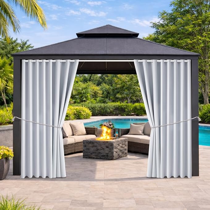 Outdoor Indoor Curtains W105 x L108 by DivaenCamino