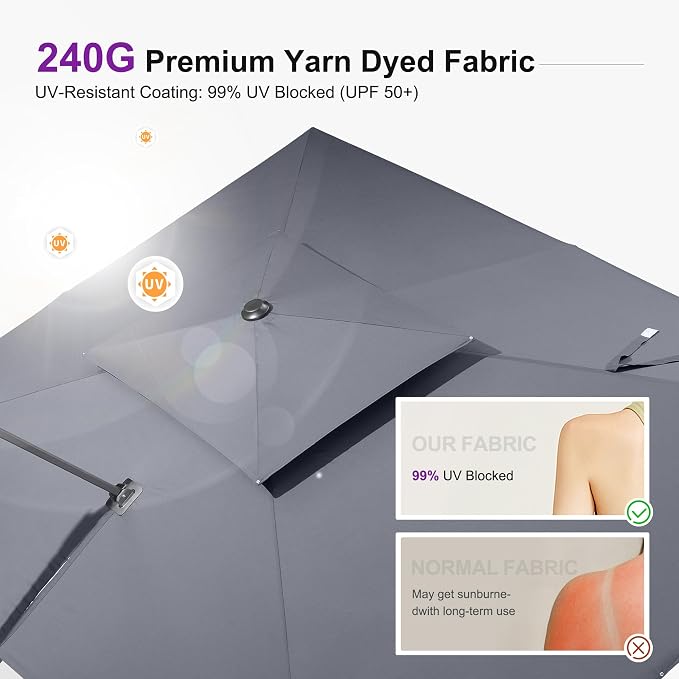 PURPLE LEAF Patio Umbrella - Image 2