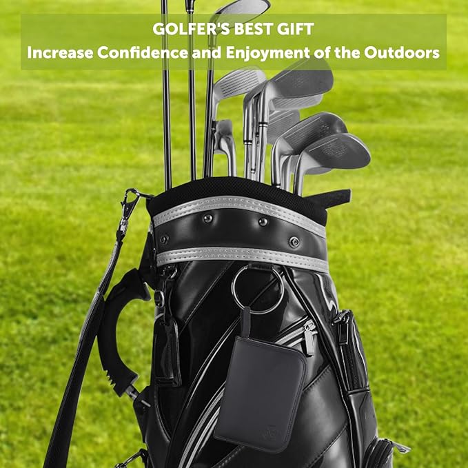 Golf Gifts for Men and Women,Golf Accessories Set with Hi-End Case,Golf Balls,Golf Tees,Golf Multifunctional Divot Tool,Rangefinder Golf Brush,Golf Scorer，Golf Ball Clamp