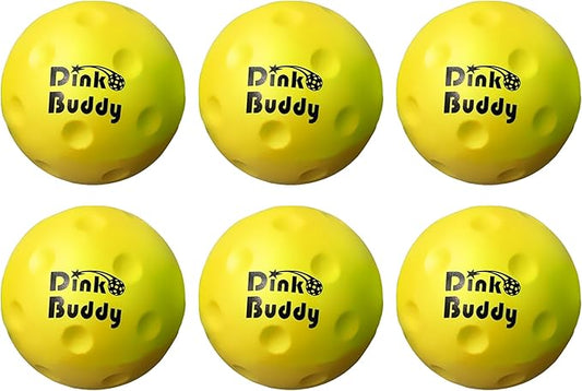 Kelso Pickleball, PU Foam Pickleball Balls for Reduced Noise, Enhances Hand-Eye Coordination, Indoor & Outdoor Use, Standard or Small Trainer-Sized Balls