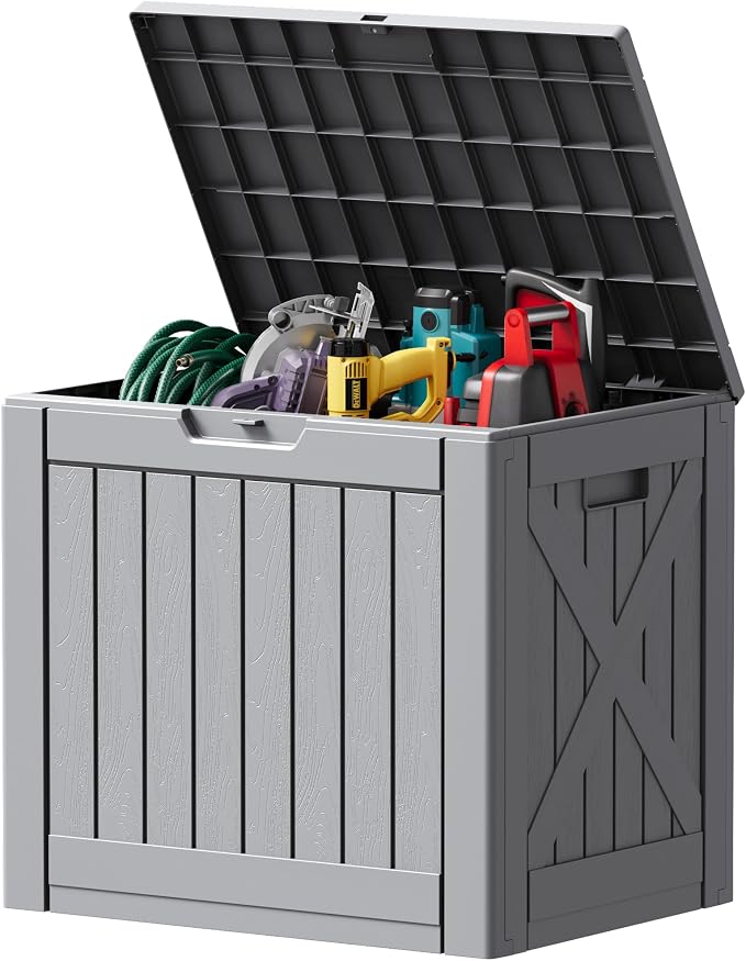 Devoko 40 Gallon Deck Box Lockable Outdoor Storage Box Waterproof by DEVOKO