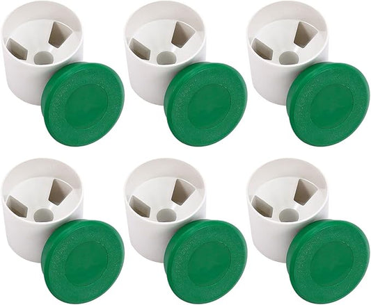 6 Sets Golf Hole Cups with Cover 4'' Putting Green Golf Hole Cup Practice Training Aids for Outdoor Backyard Yard Garden, 6PCS Cup+ 6PCS Lids