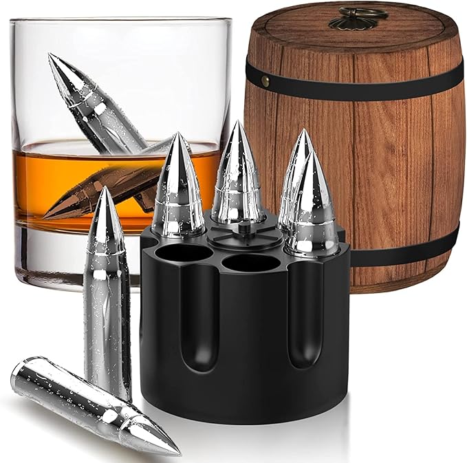 Gifts for Men Dad, Whiskey Stones, Him Husband Boyfriend Gifts for Birthday Anniversary Christmas, Unique Wedding Housewarming Gifts for Men Who Have Everything, Cool Stuff Gadgets for Dad Grandpa