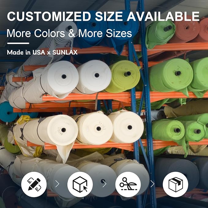 Sun Shade Sail 7'x13'x14.8' Light Grey Triangle Custom Size | 95% UV Block - Image 5