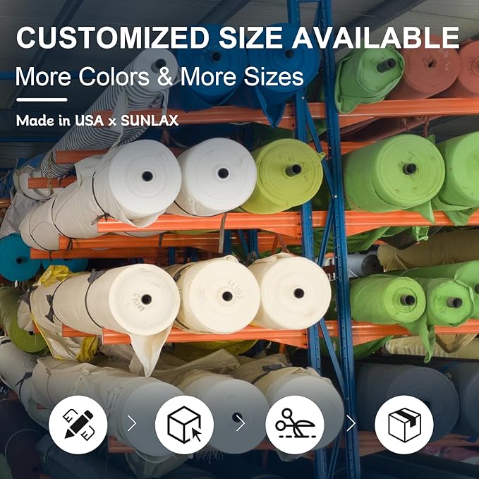 Sun Shade Sail 7' x 13' Graphite Grey Rectangle Outdoor Canopy Cover | Outdoor - Image 5