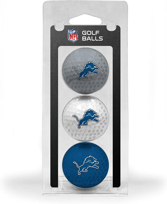 Team Golf NFL Regulation Size Golf Balls, 3 Pack, Full Color Durable Team Imprint
