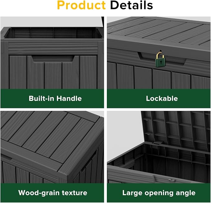 ROJIK Outdoor Storage Housing Deck Box - Image 4