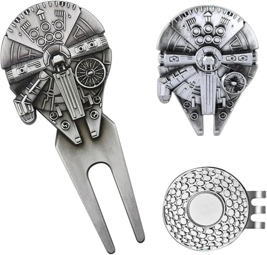 K9King Funny Golf Ball Marker with Magnetic Hat Clip – Unique Durable Enamel Ball Marker – Enhanced Golfing Fun Waterproof Scratch Free Golf Accessories and Gifts for Golfers