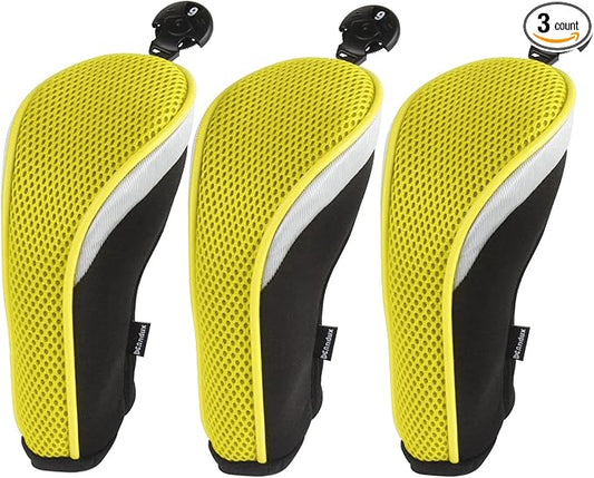 Andux Golf Hybrid Club Head Covers with Dial No. Tag Pack of 3 (All The Same Size)