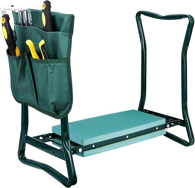HomGarden Upgraded Folding Garden Kneeler Seat Bench Stool w/Thicken & Widen by HomGarden
