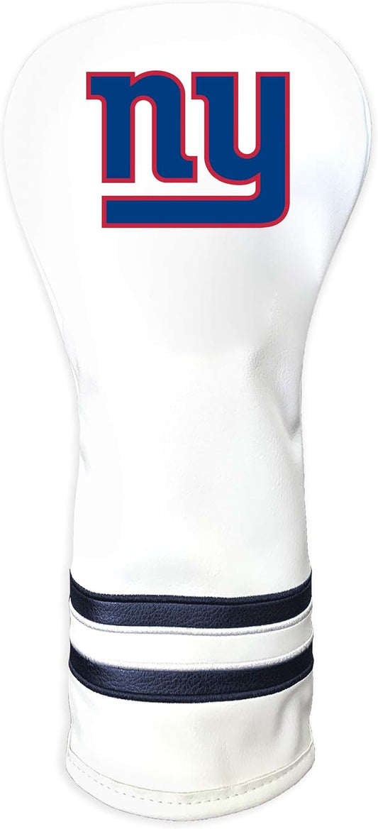 Team Golf NFL White Vintage Fairway Golf Club Headcover, Form Fitting Design, Retro Design