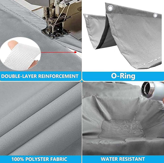Outdoor Retractable Pergola Canopy 4' x 9' Waterproof Shade Cover - Image 3