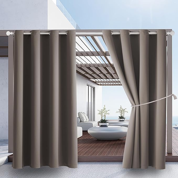 Waterproof Outdoor Curtain W52 x L84 by DivaenCamino