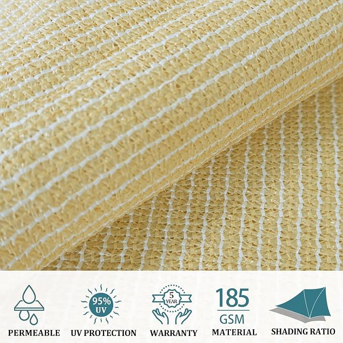 Shade&Beyond 10'x28' Sun Shade Sail Canopy Rectangle, UV Block Breathable - Image 3