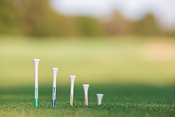 PrideSports PTS Wood Golf Tees | 90 Count, 1-1/2 Inch | #1 Wood Tee on Tour | Best for Irons, Hybrids, & Woods