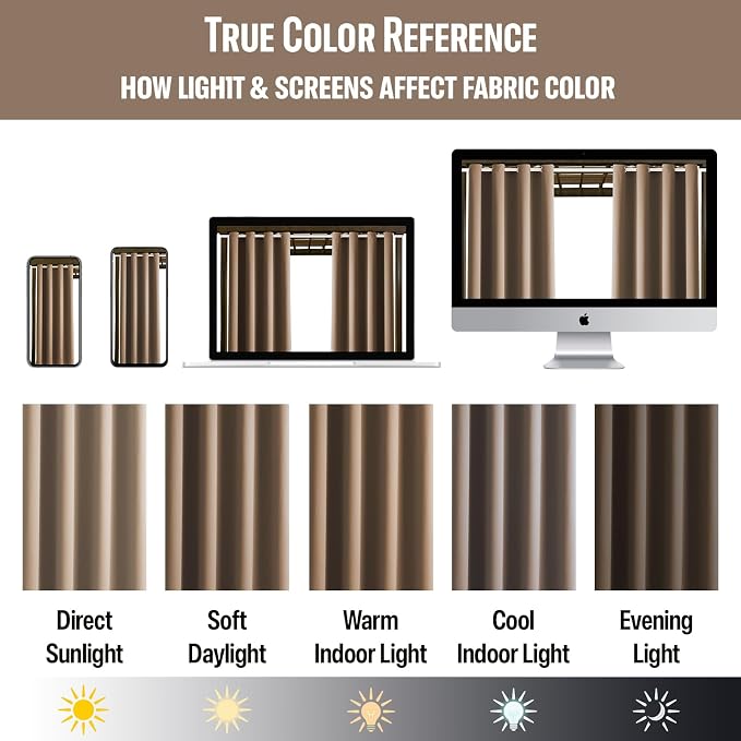 Outdoor Patio Curtain Waterproof Darkening Thermal Insulated Indoor Curtains - Image 6